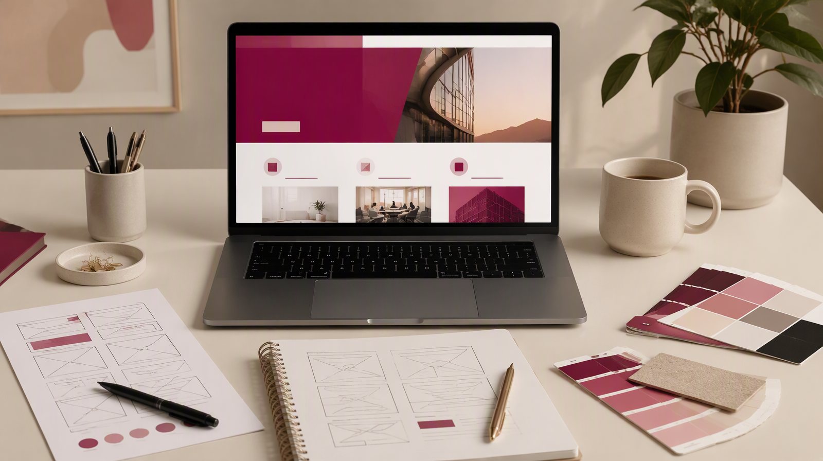 Example of a small business website designed by Hazelfen
